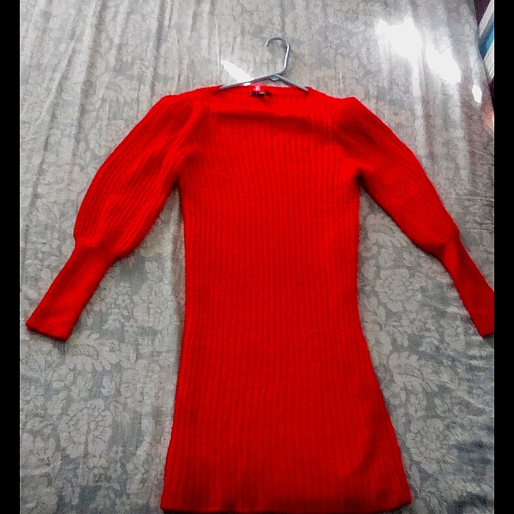 Ann Taylor Red Winter Dress